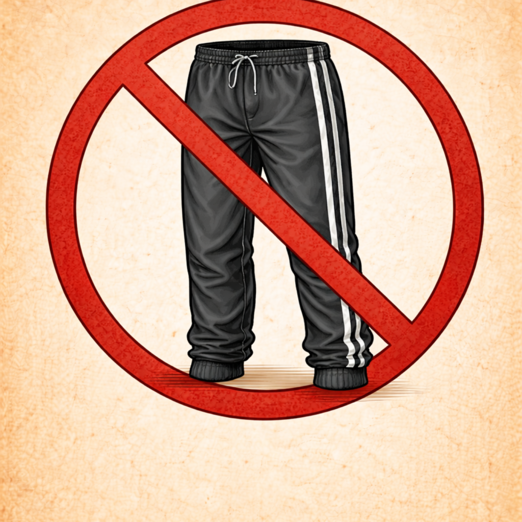 plastic melts, no tracksuits!